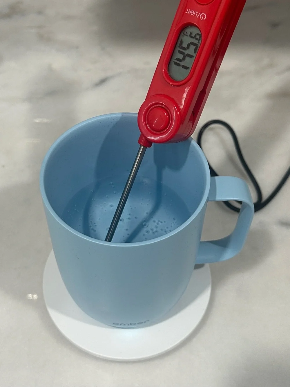 Ember 14oz MUG Temp. Control - Powder Blue - OPEN BOX - USED